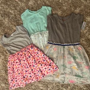 Big Girl’s Set of 3 Casual Short Sleeved Dresses Size Large 10 12 Excellent Used